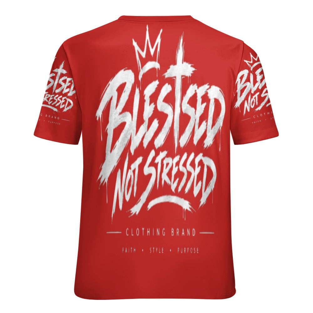 Blessed Not Stressed Women's All-Over Print T-Shirt