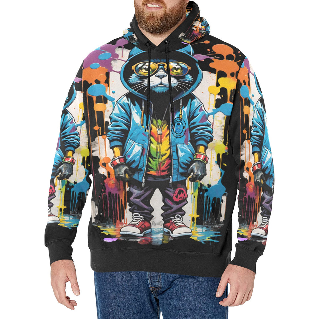 TEAM LOTTERY Men's Long Sleeve Fleece Hoodie