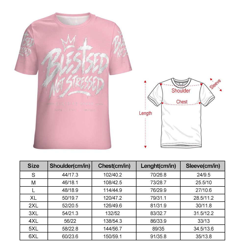 Blessed Not Stressed Women's All-Over Print T-Shirt
