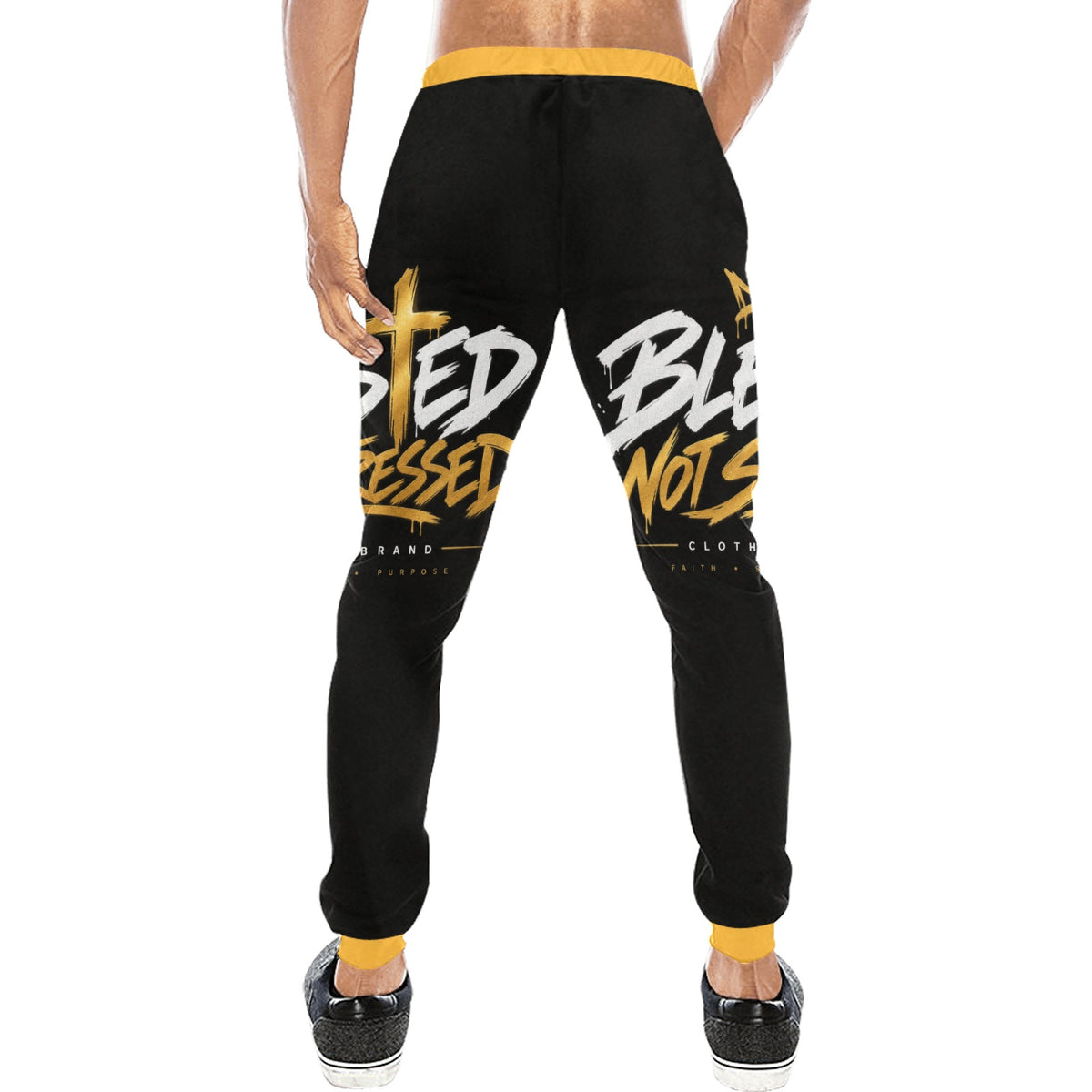 Blessed Not Stressed Men's Baggy Drawstring Pants