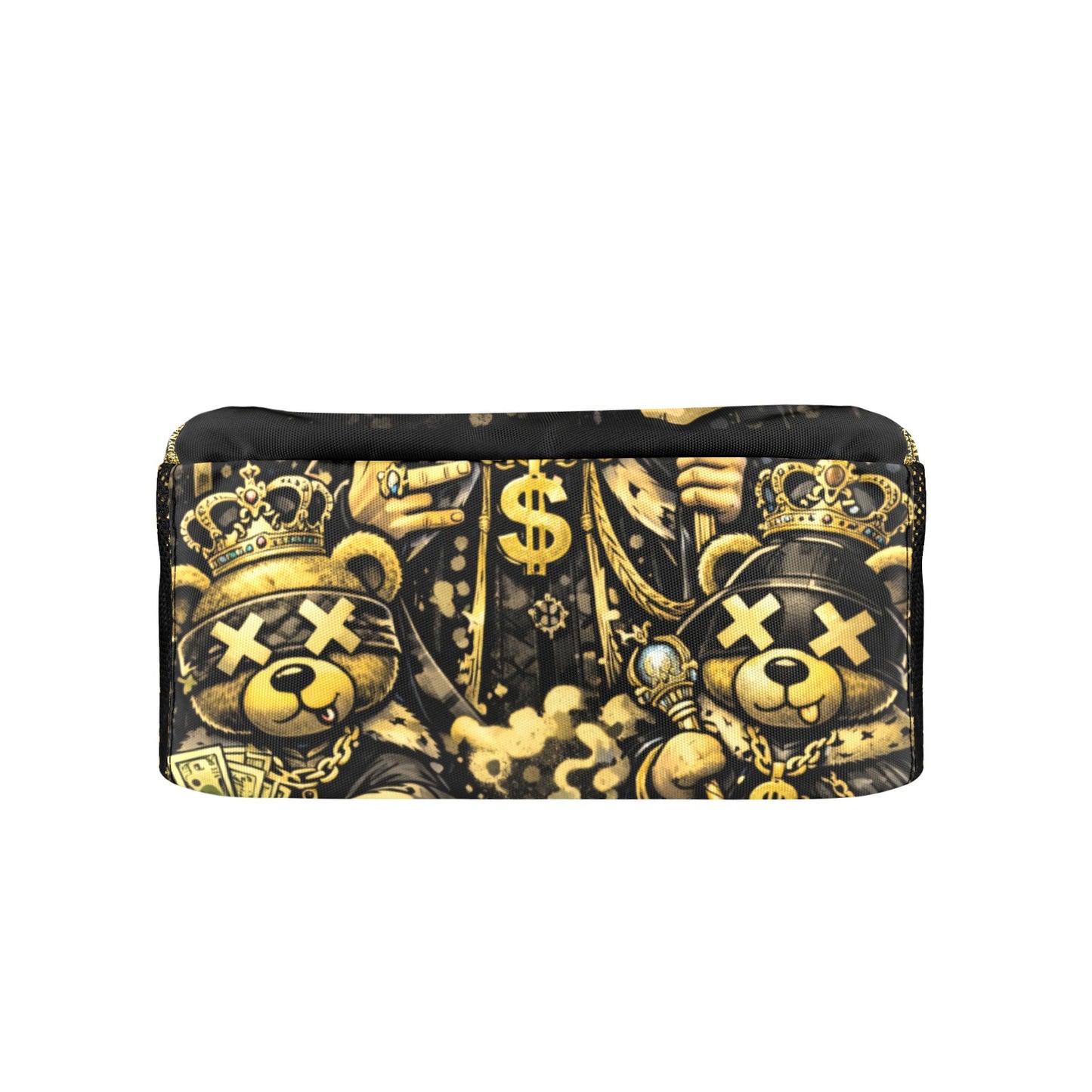 RDC BLACK AND GOLD KING EMOJI All Over Print Leisure Sports Backpack