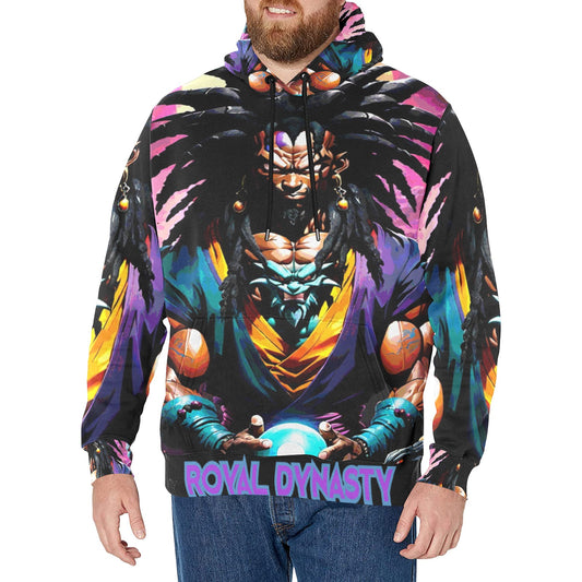 ROYAL DYNASTY ANIME Men's Long Sleeve Fleece Hoodie (H55)
