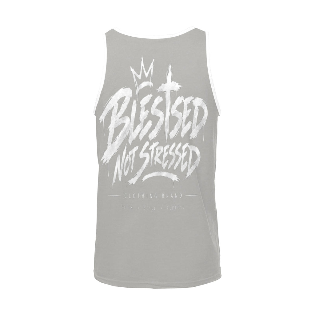 Blessed Not Stressed Men's Relaxed-Fit Printed Tank Top