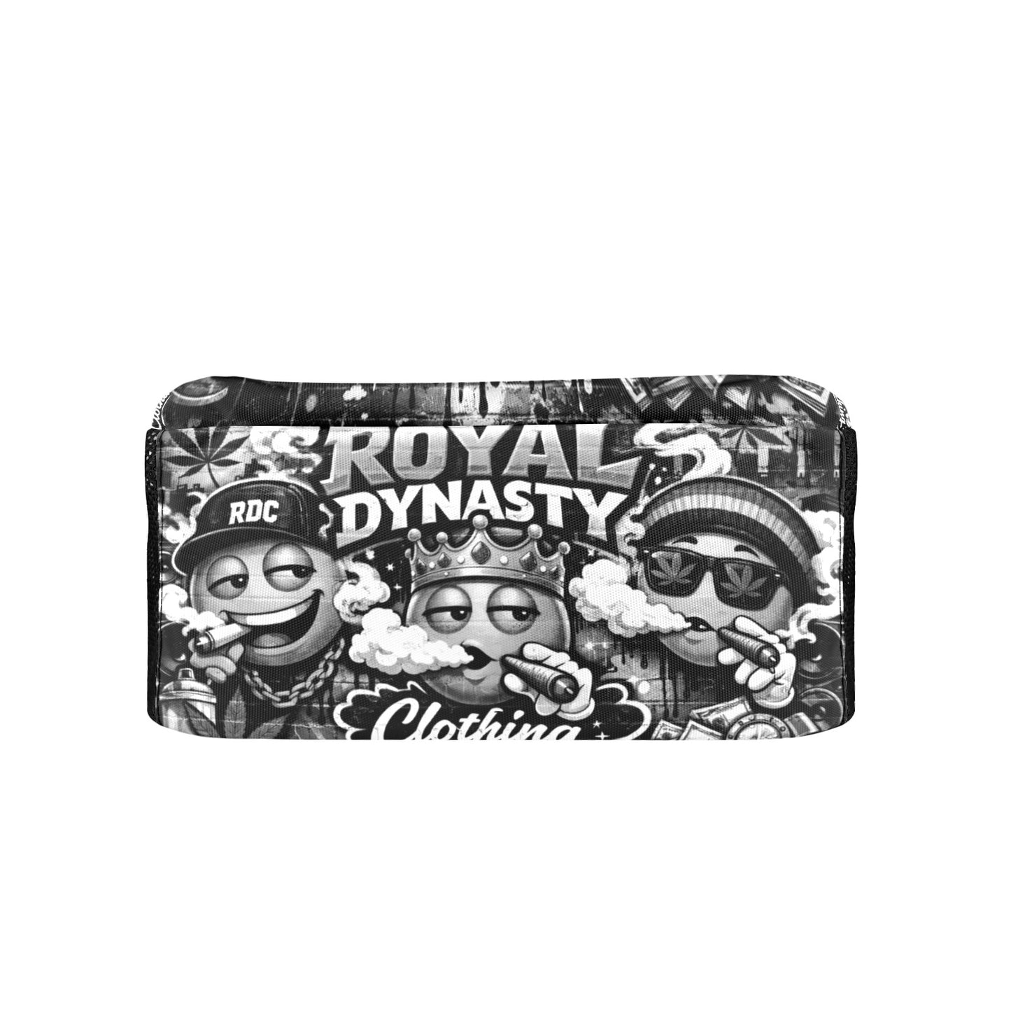 RDC BLACK AND WHITE LIT EMOJI All Over Print Leisure Sports Backpack