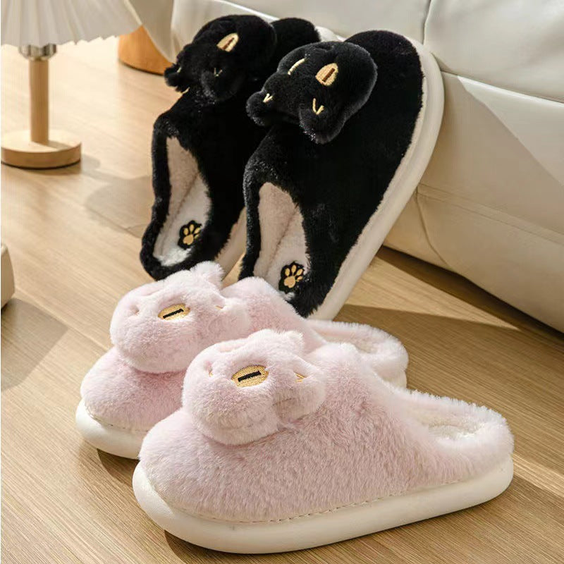 Soft Plush kitten Slippers