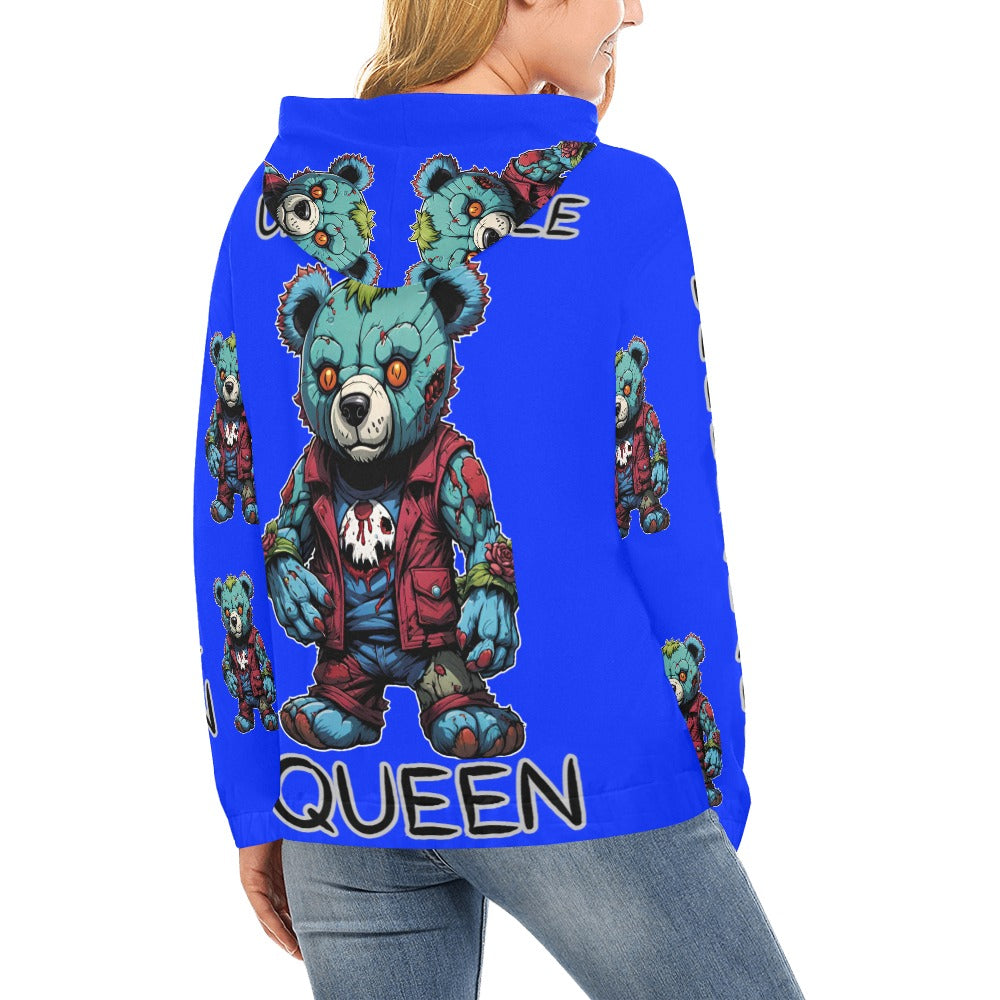 UNBREAKABLE QUEEN Women's All Over Print Hoodie (Model H13)