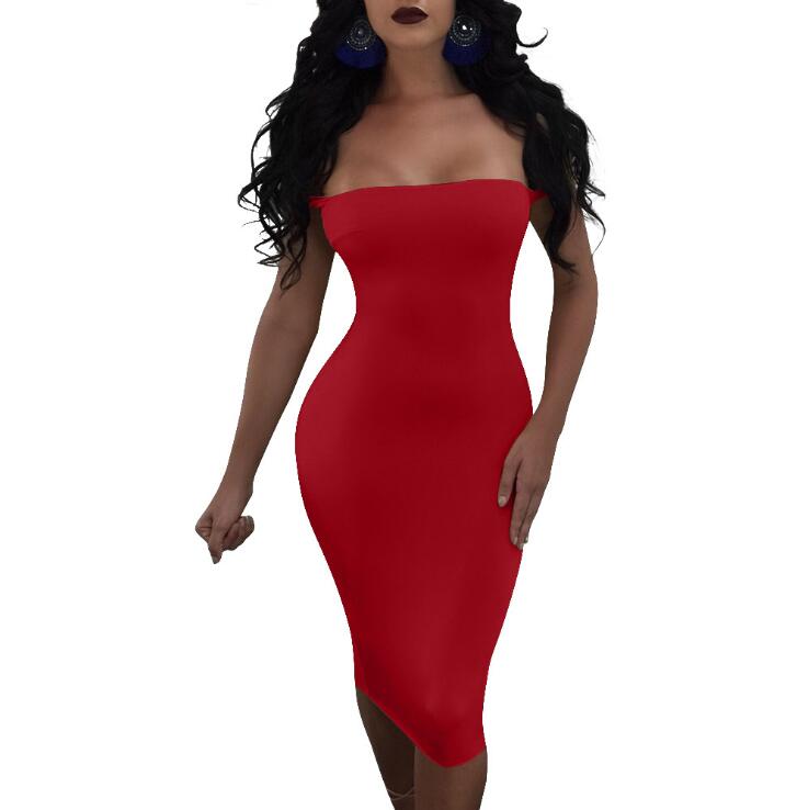 Beautiful solid color club dress