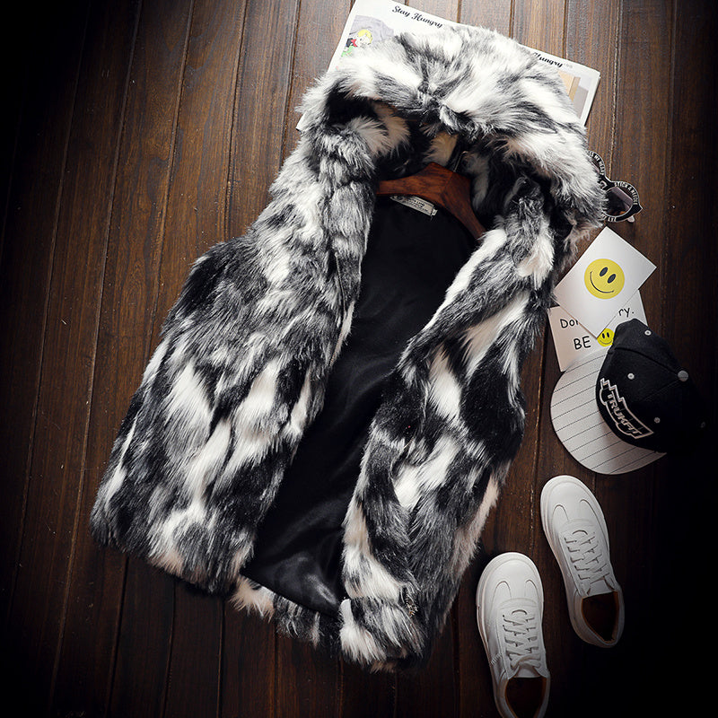 Autumn and winter luxury fur  jacket