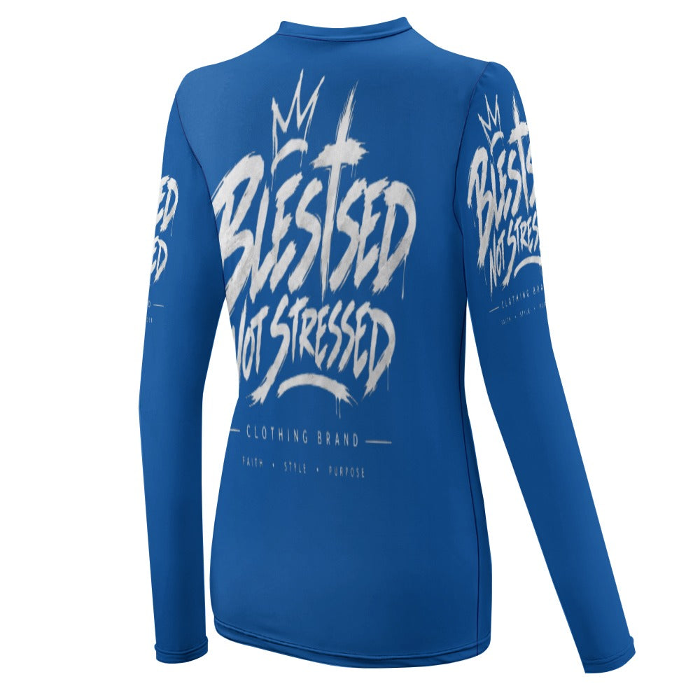 Blessed Not Stressed Women's Lightweight Long Sleeve T-Shirt