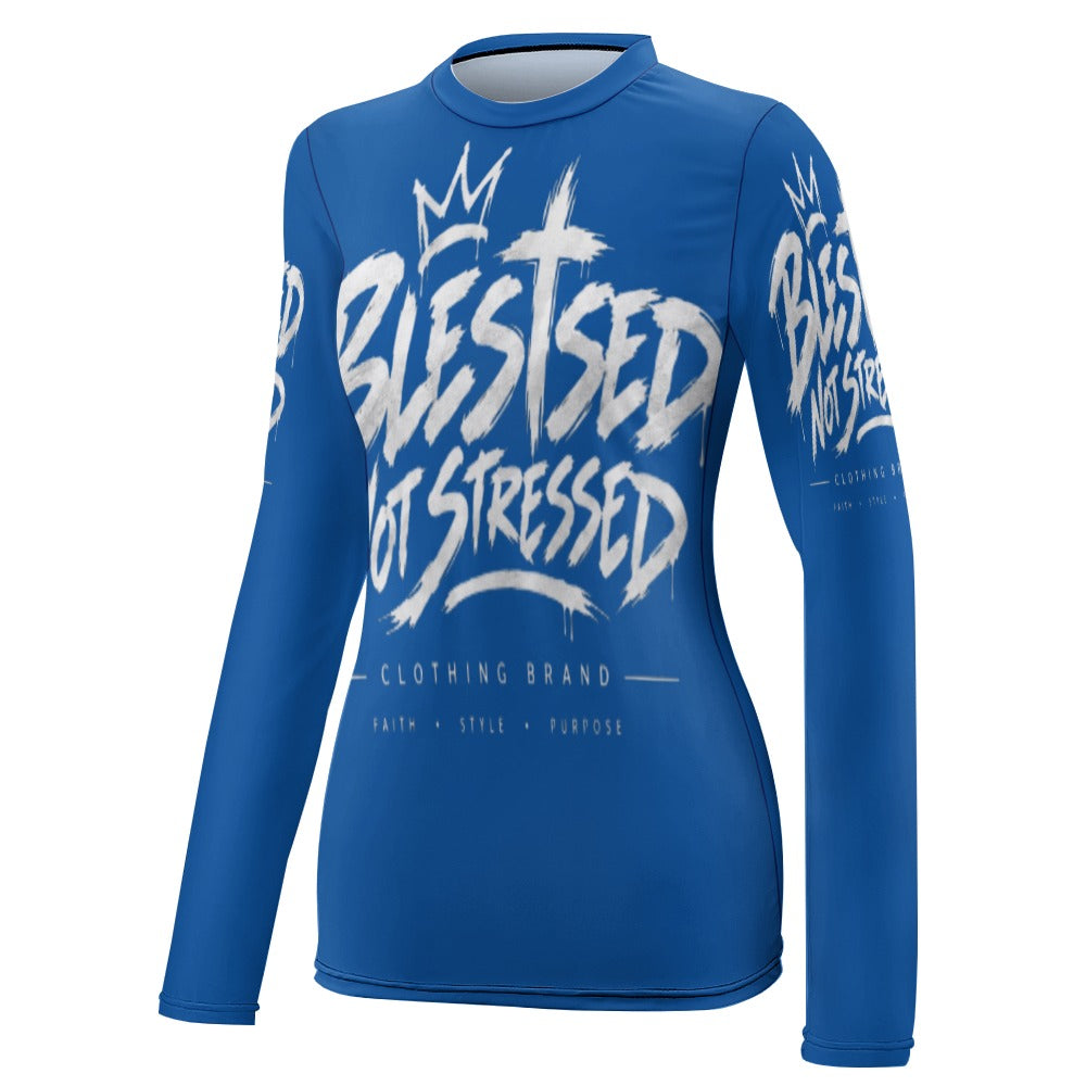 Blessed Not Stressed Women's Lightweight Long Sleeve T-Shirt