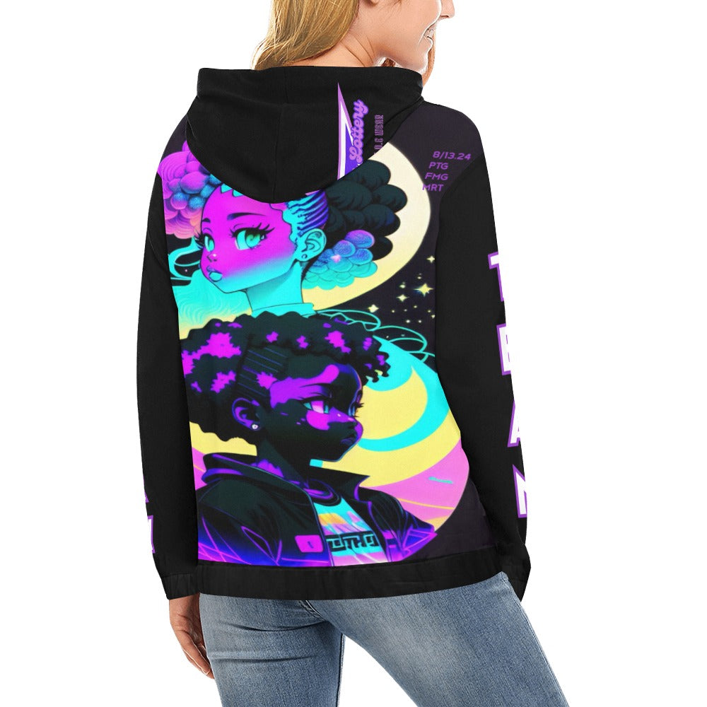 TEAM LOTTERY U.O.E WEAR Women's All Over Print Hoodie (Model H13)