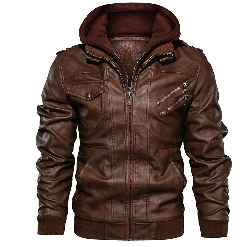 New Men Leather Jackets Autumn Casual Motorcycle PU Jacket Biker Leather Coats