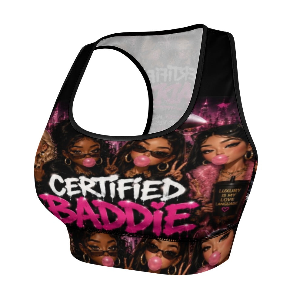 CERTIFIED BADDIE Women's Yoga Set With Shorts – Matching Activewear Set