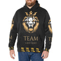 TEAM LOTTERY KING LION Men's Long Sleeve Fleece Hoodie