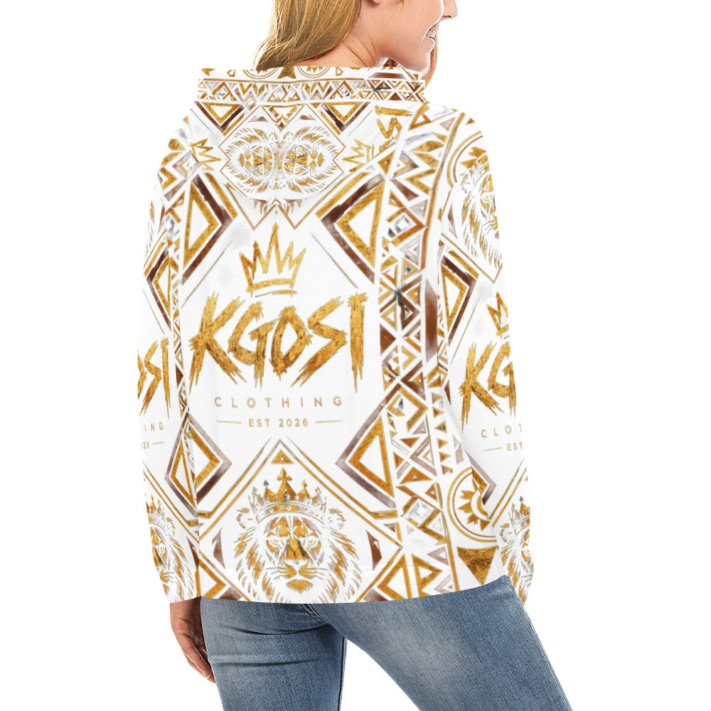 KGOSI Women's All Over Print Hoodie (Model H13)