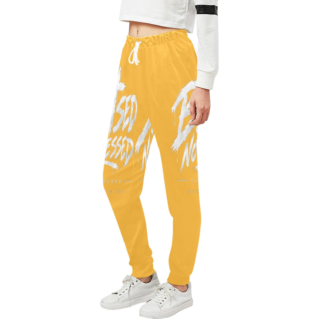 Blessed Not Stressed Relaxed-Fit Drawstring Sweatpants