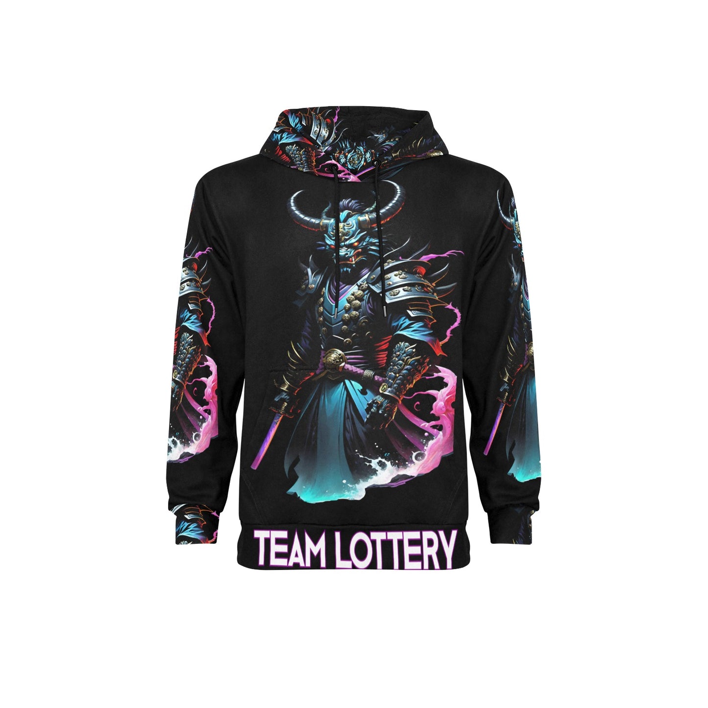 TEAM LOTTERY SAMURAI Men's Long Sleeve Fleece Hoodie (H55)