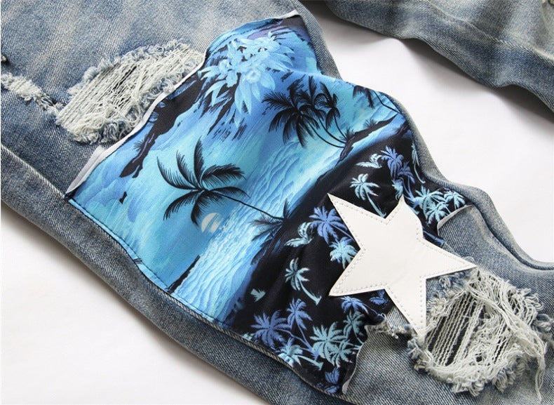 Men's stylish reach for the stars jeans