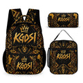 KGOSI Three-Piece Moneypack, Lunch Bag & Pencil Case Set