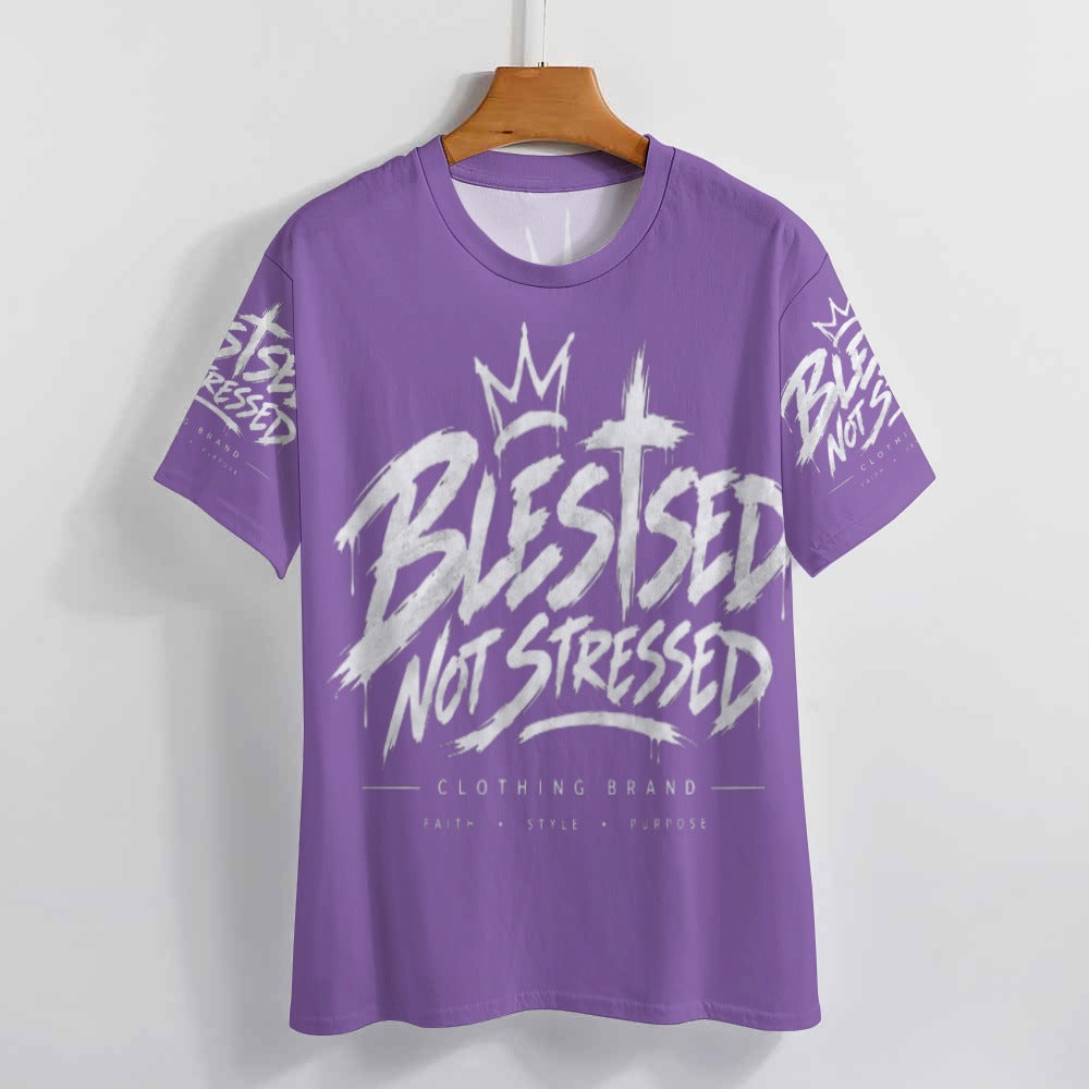 Blessed Not Stressed Women's All-Over Print T-Shirt