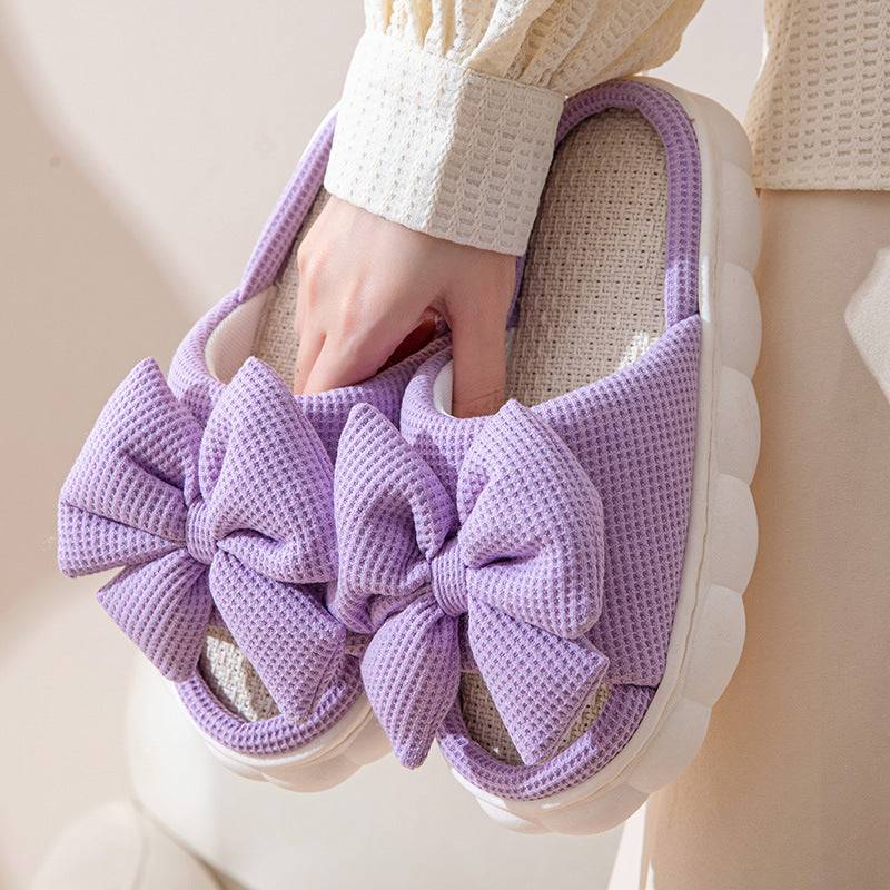Solid Color  Bow Sandals
