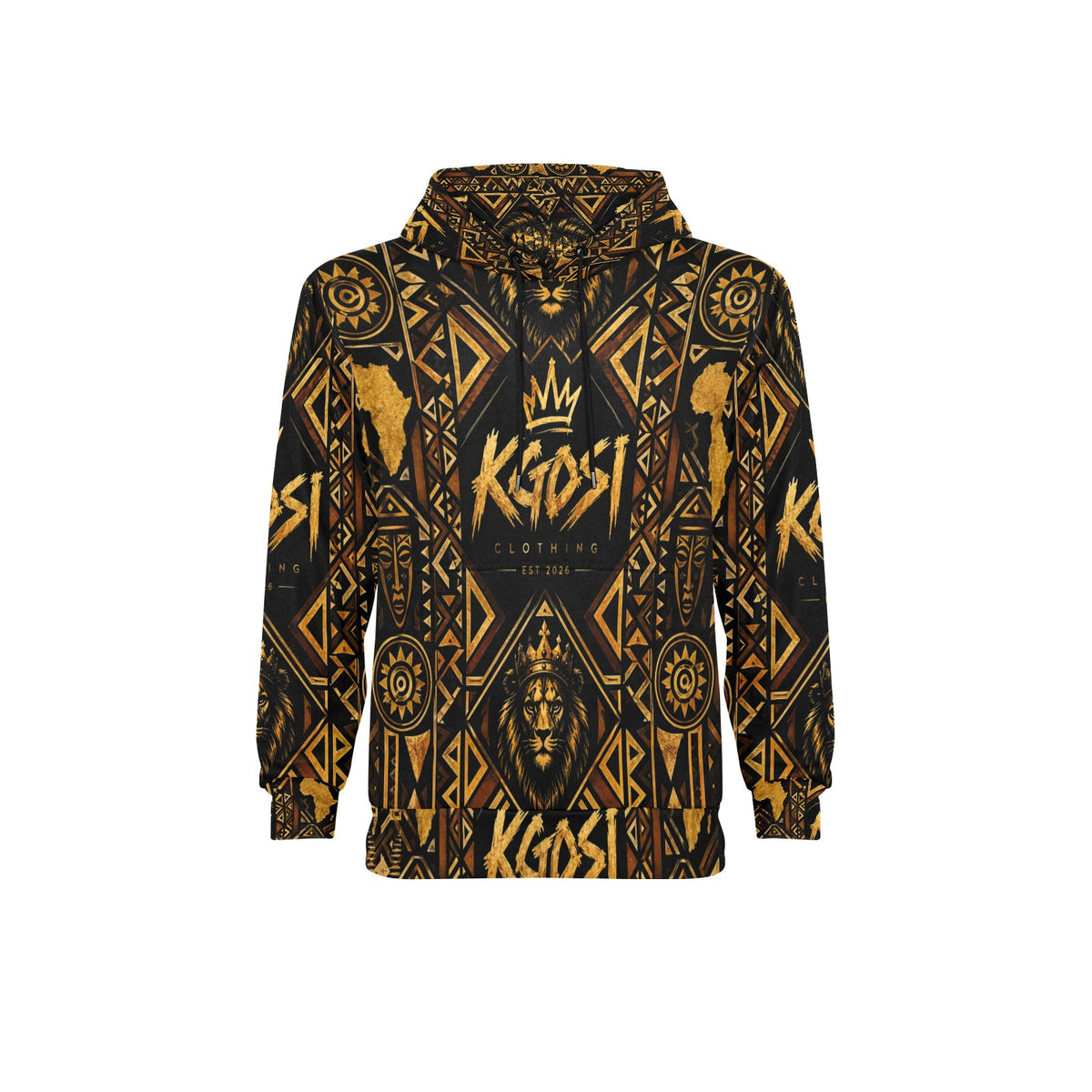 KGOSI Men's Long Sleeve Fleece Hoodie (H55)