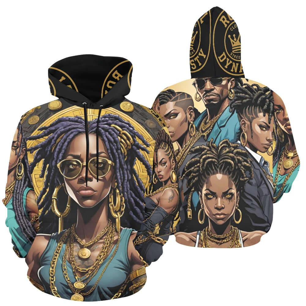 ROYAL DYNASTY 1 Women's All Over Print Hoodie (Model H13)