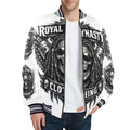 Royal Dynasty Skull Jacket Men's Striped Trim Bomber