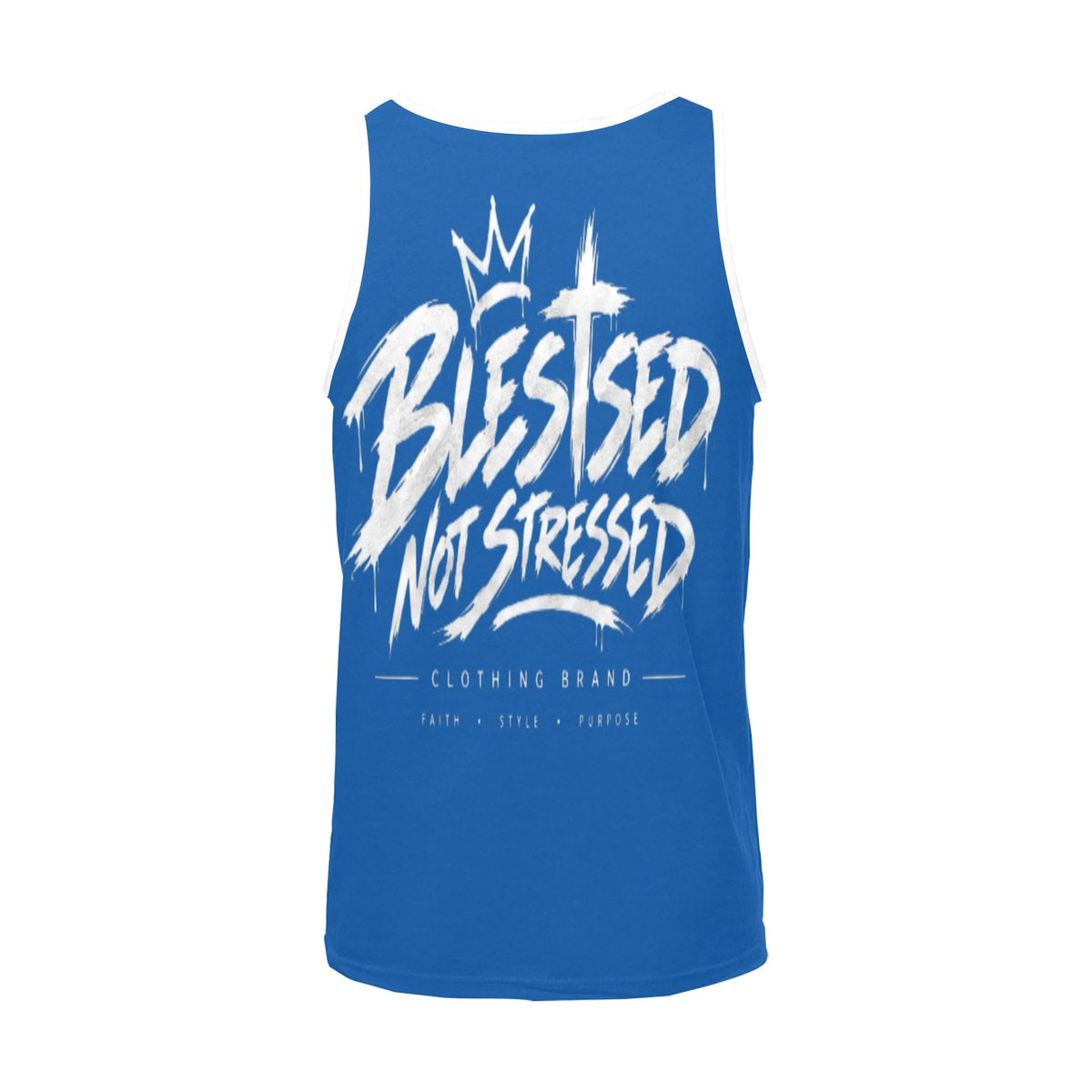 Blessed Not Stressed Men's Relaxed-Fit Printed Tank Top