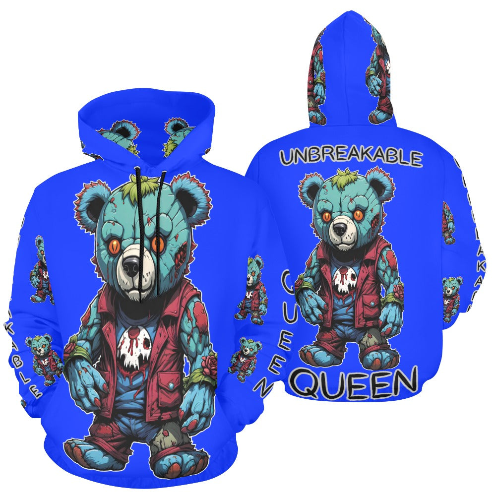 UNBREAKABLE QUEEN Women's All Over Print Hoodie (Model H13)