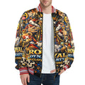RDC RED KING EMOJI New Men's Striped Trim Bomber Jacket