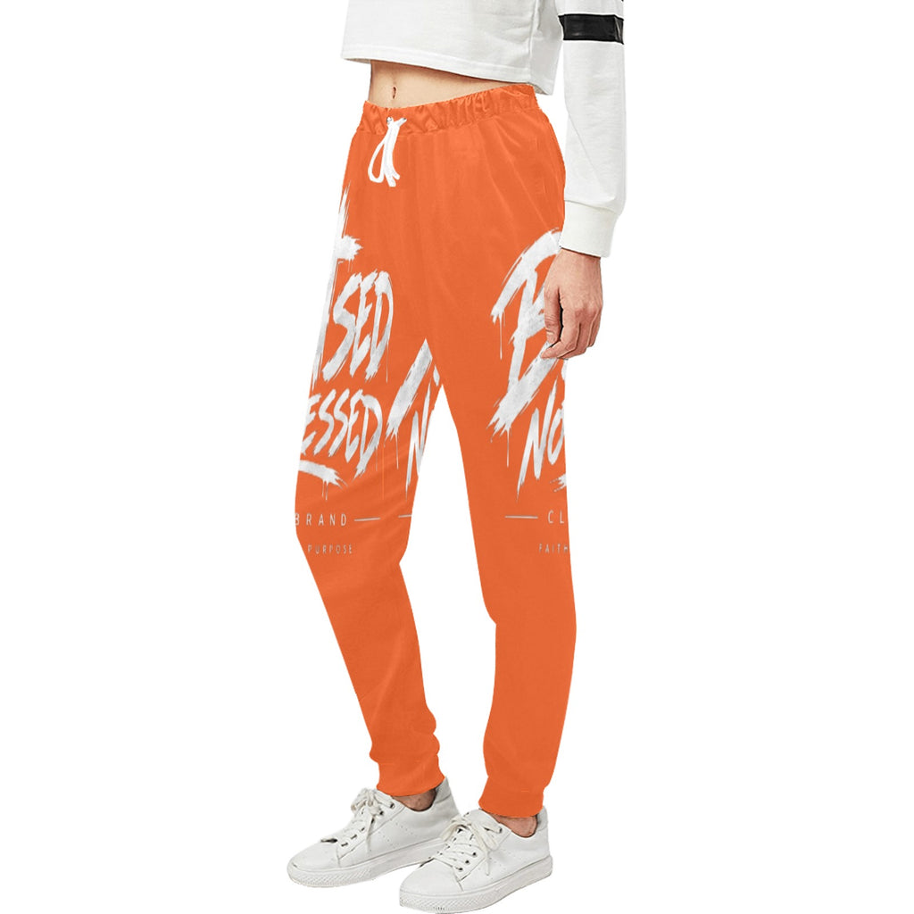 Blessed Not Stressed Relaxed-Fit Drawstring Sweatpants