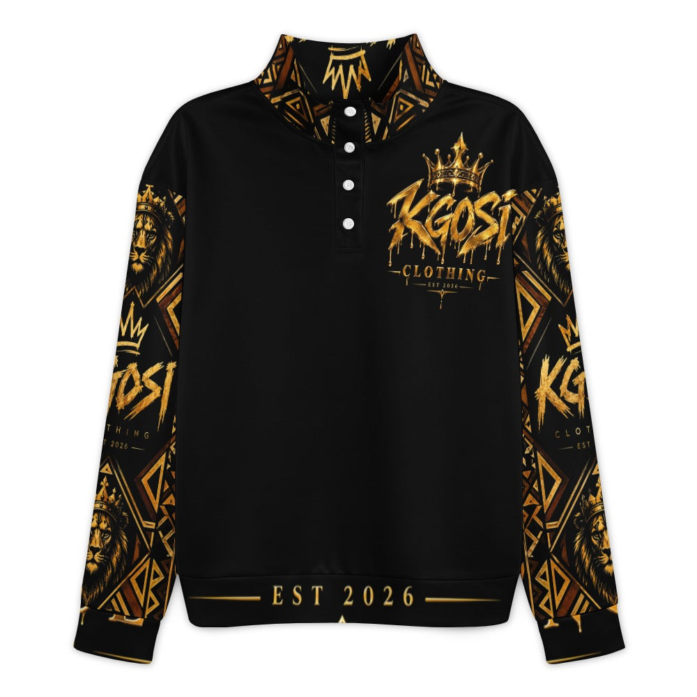 KGOSI Men's stand-up collar long-sleeved sweatshirt