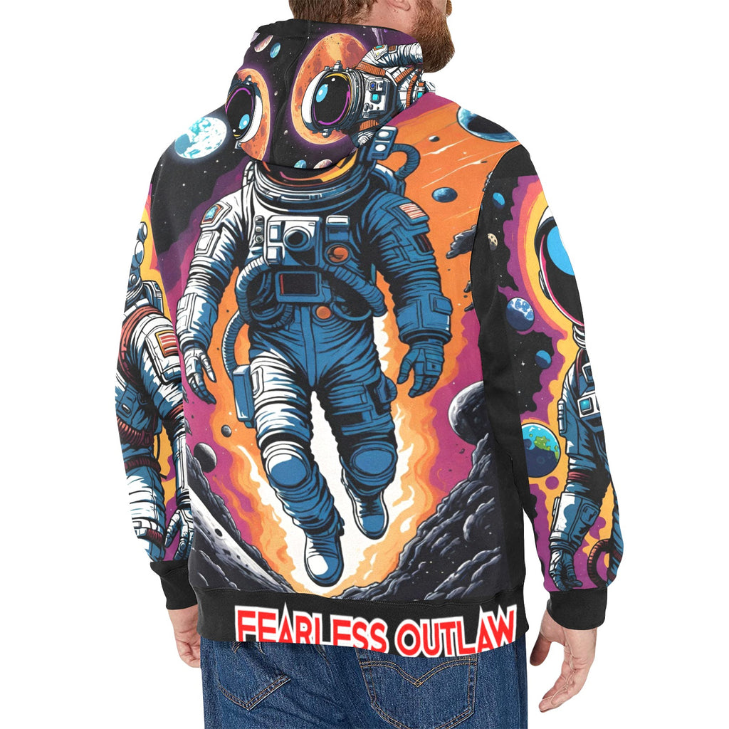 FEARLESS OUTLAW Men's Long Sleeve Fleece Hoodie (H55)