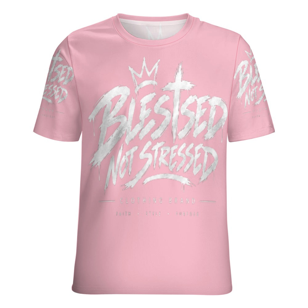 Blessed Not Stressed Women's All-Over Print T-Shirt