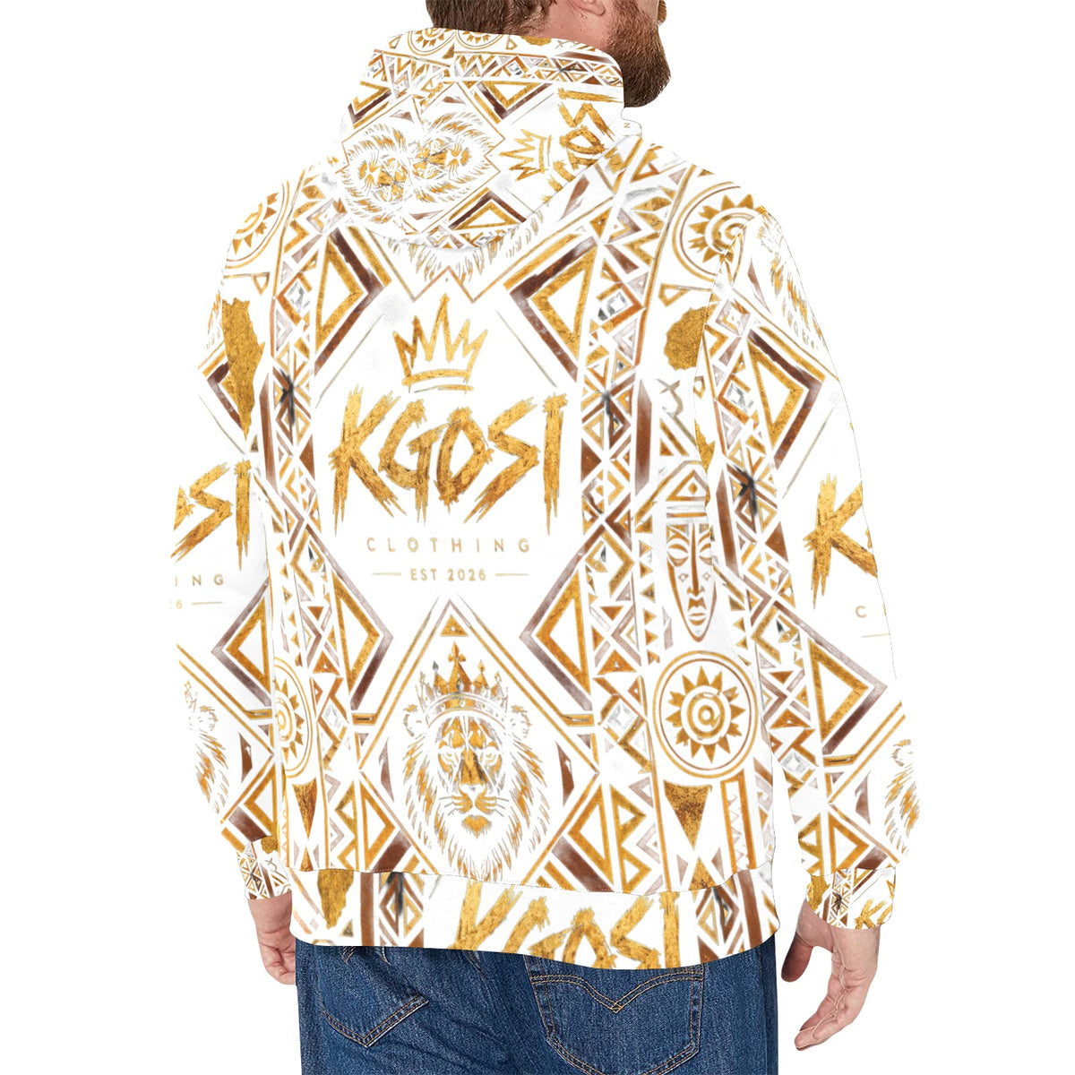 KGOSI Men's Long Sleeve Fleece Hoodie (H55)