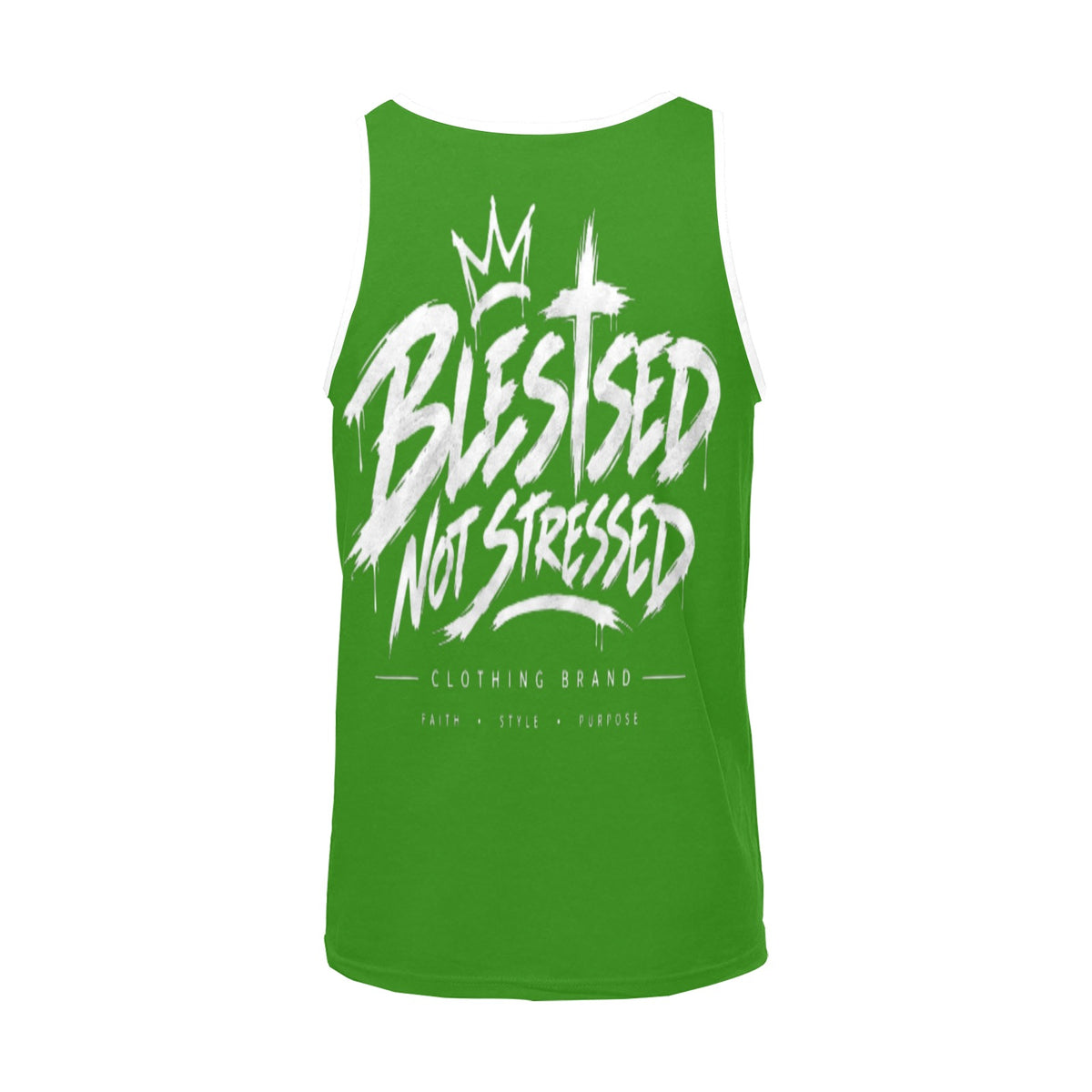 Blessed Not Stressed Men's Relaxed-Fit Printed Tank Top