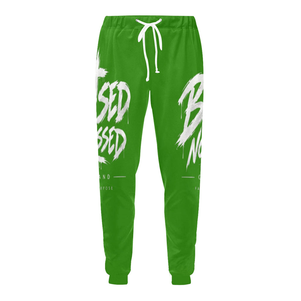 Blessed Not Stressed Relaxed-Fit Drawstring Sweatpants