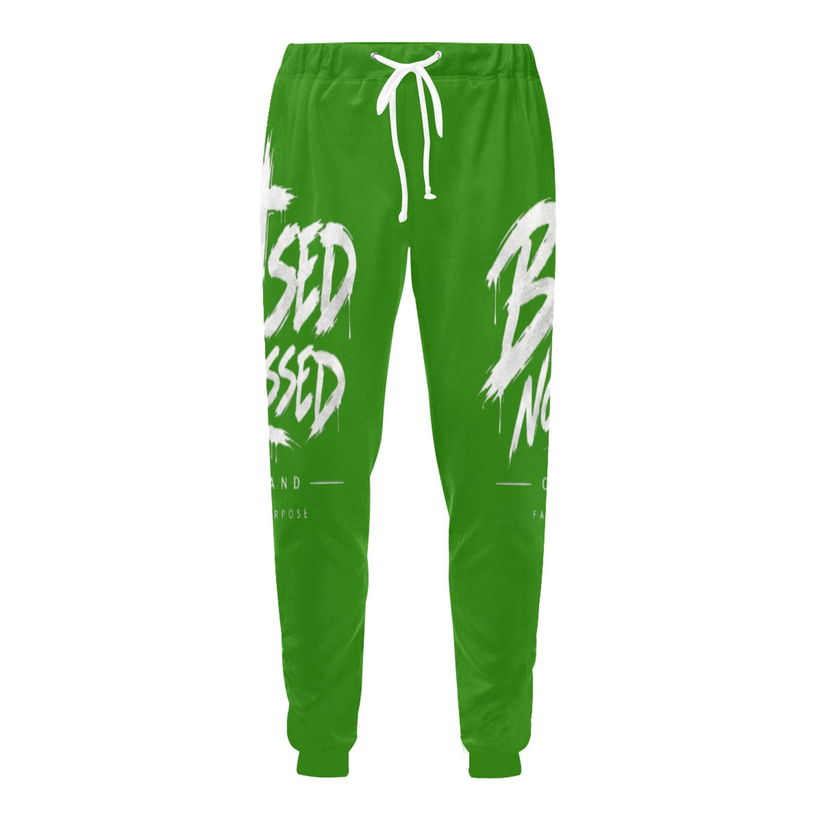 Blessed Not Stressed Relaxed-Fit Drawstring Sweatpants