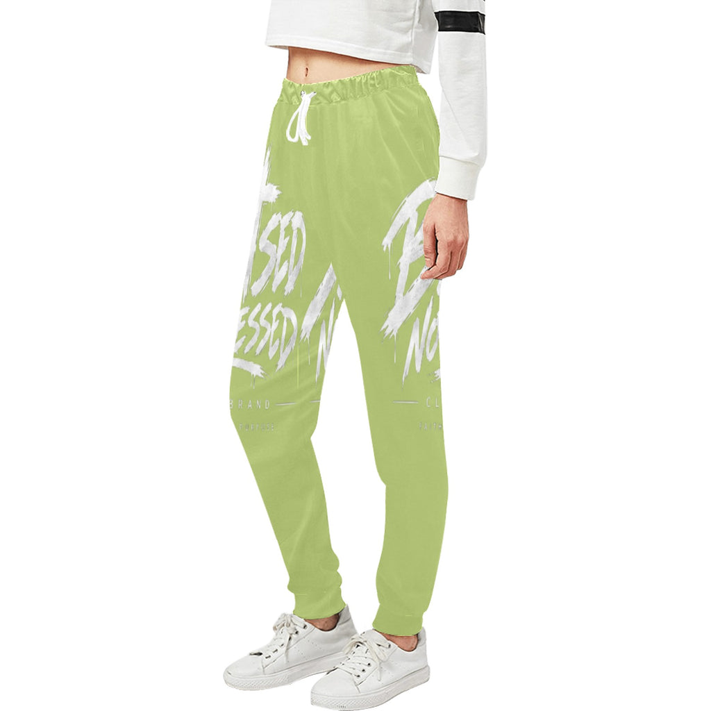 Blessed Not Stressed Relaxed-Fit Drawstring Sweatpants