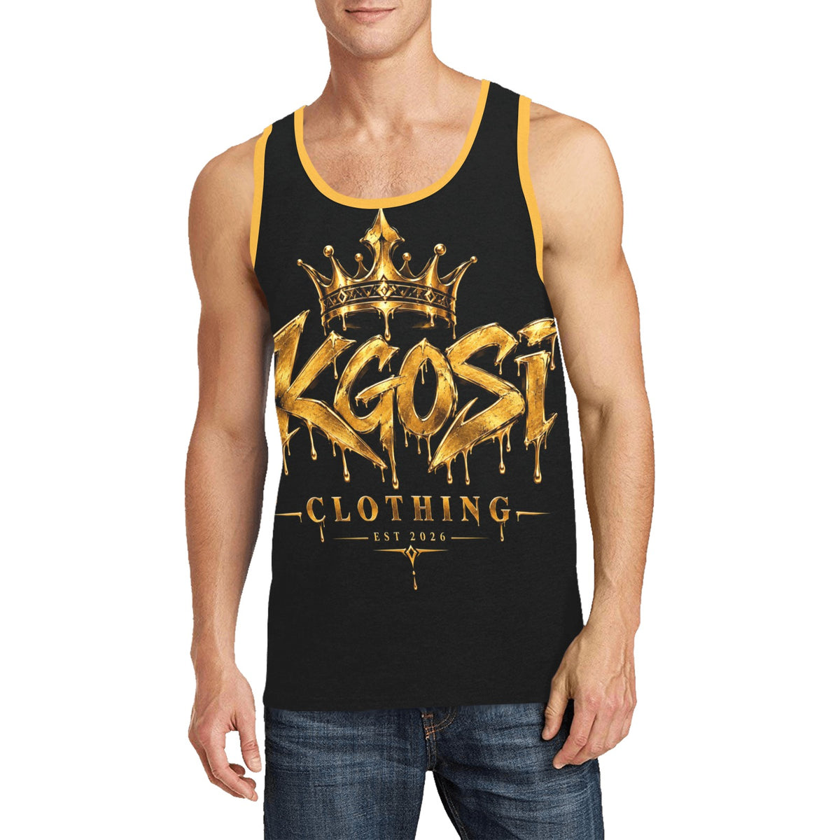 KGOSI Men's All Over Print Tank Top (Model T57)