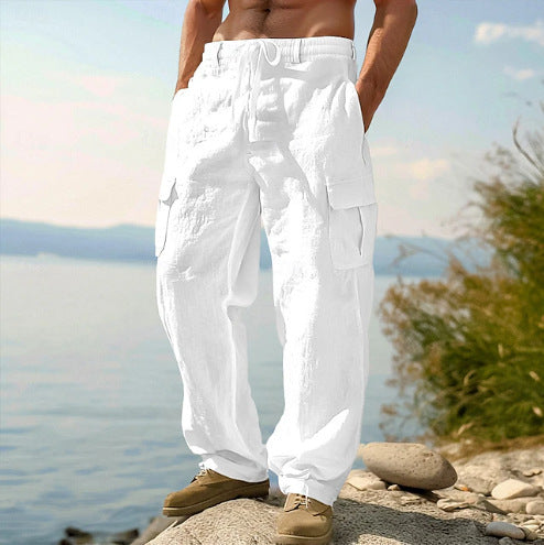 Men's Four Seasons  Loose Casual Wide-leg Pants