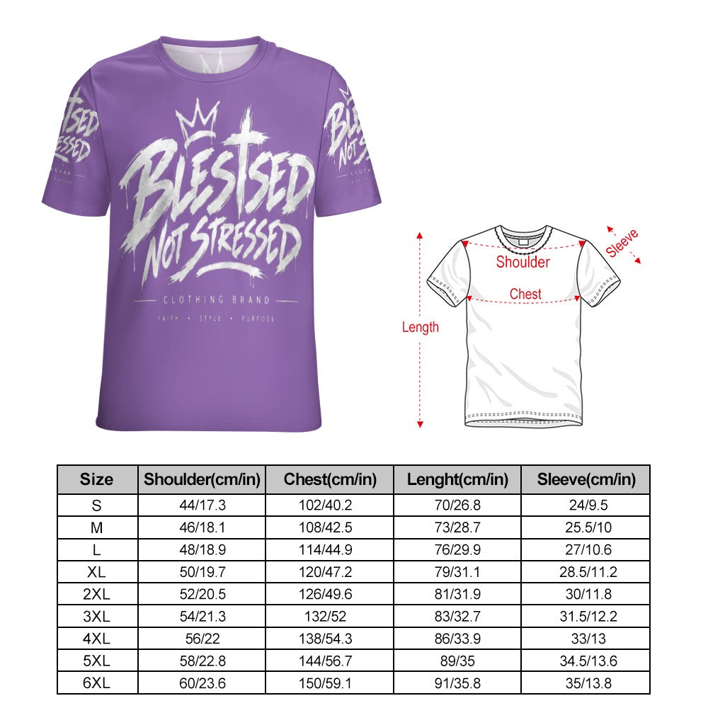 Blessed Not Stressed Women's All-Over Print T-Shirt