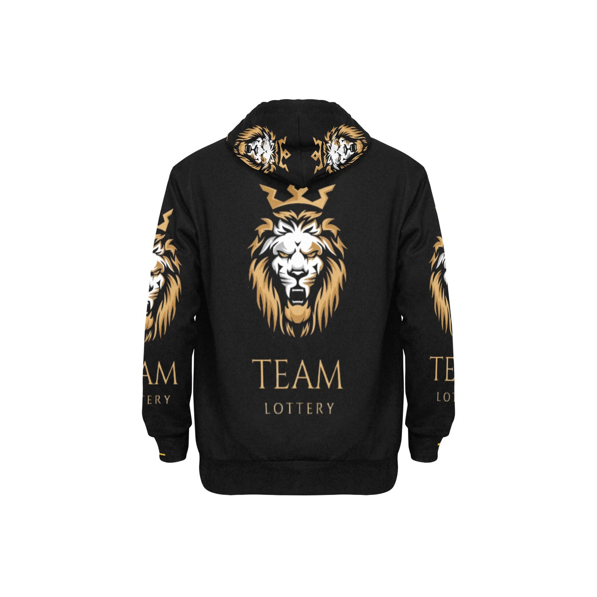 TEAM LOTTERY KING LION Men's Long Sleeve Fleece Hoodie
