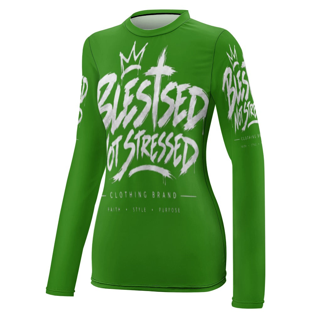 Blessed Not Stressed Women's Lightweight Long Sleeve T-Shirt