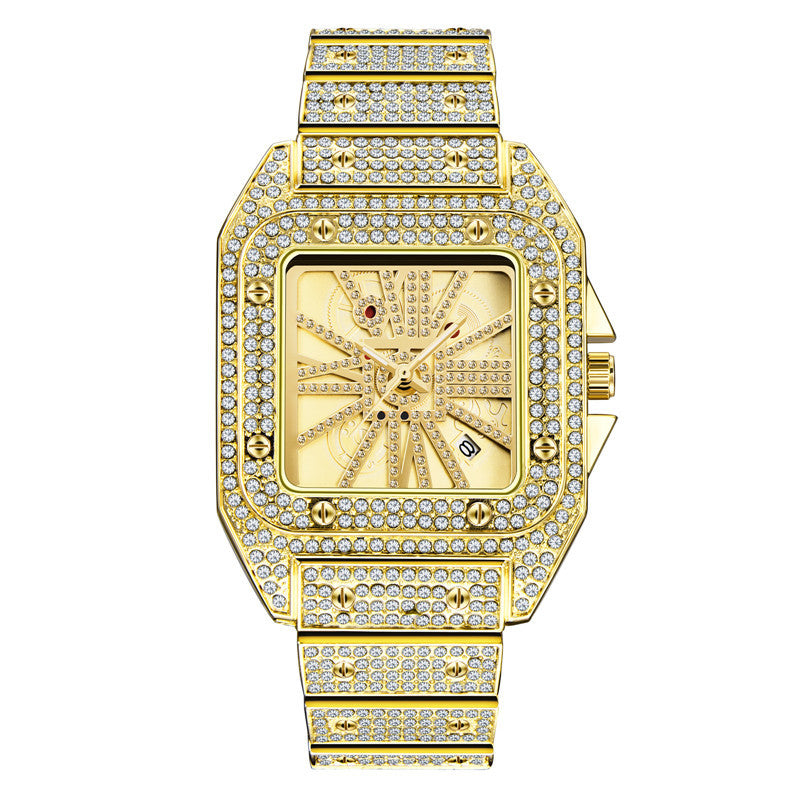 Royal dynasty full diamond dial Men's luxury Watch