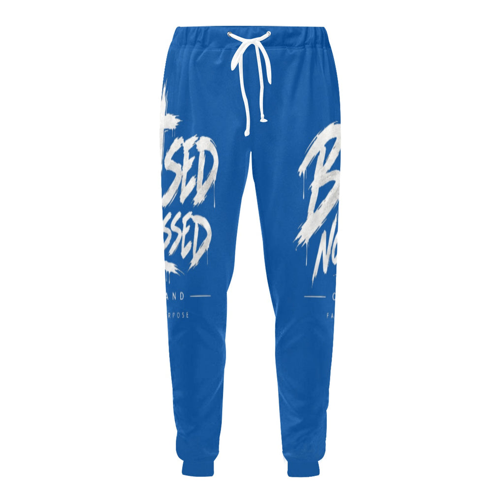 Blessed Not Stressed Relaxed-Fit Drawstring Sweatpants