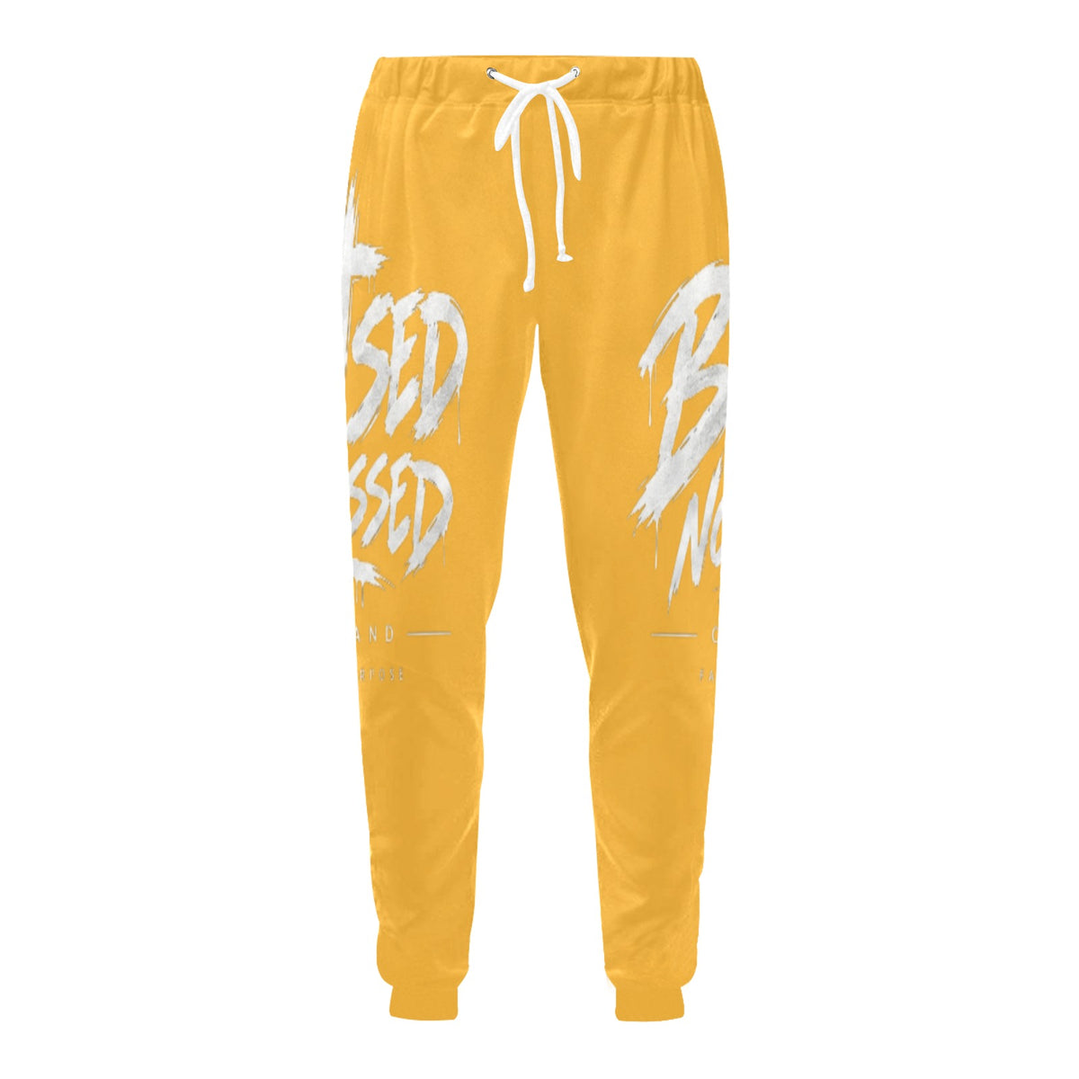 Blessed Not Stressed Relaxed-Fit Drawstring Sweatpants