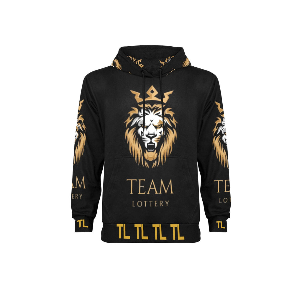 TEAM LOTTERY KING LION Men's Long Sleeve Fleece Hoodie