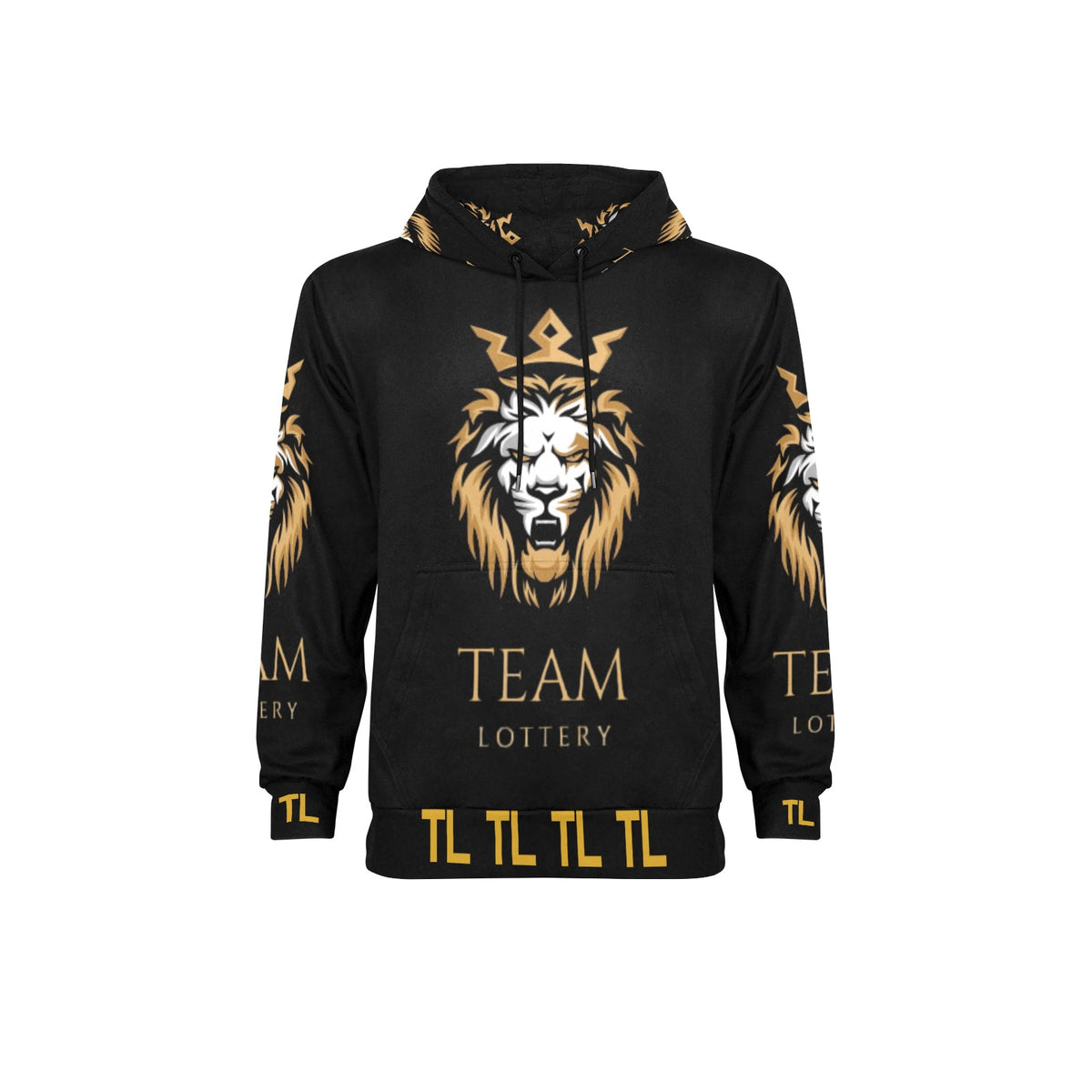 TEAM LOTTERY KING LION Men's Long Sleeve Fleece Hoodie